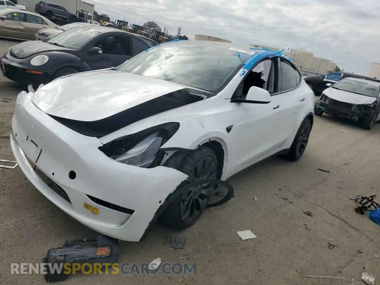 1 Фотография поврежденного автомобиля 7SAYGDEF1NF410241 TESLA MODEL Y 2022