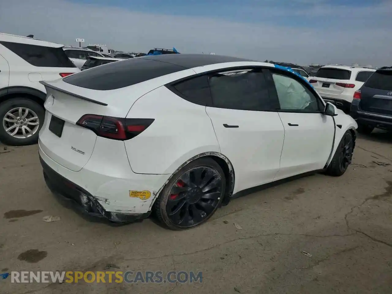 3 Фотография поврежденного автомобиля 7SAYGDEF1NF410241 TESLA MODEL Y 2022