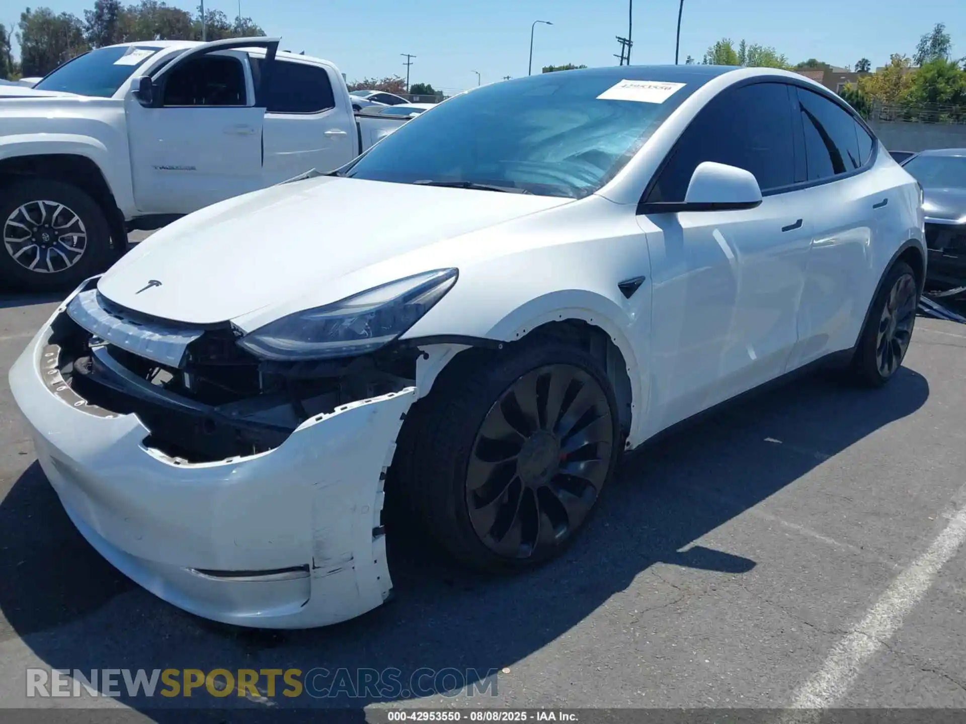 2 Photograph of a damaged car 7SAYGDEF1NF452425 TESLA MODEL Y 2022