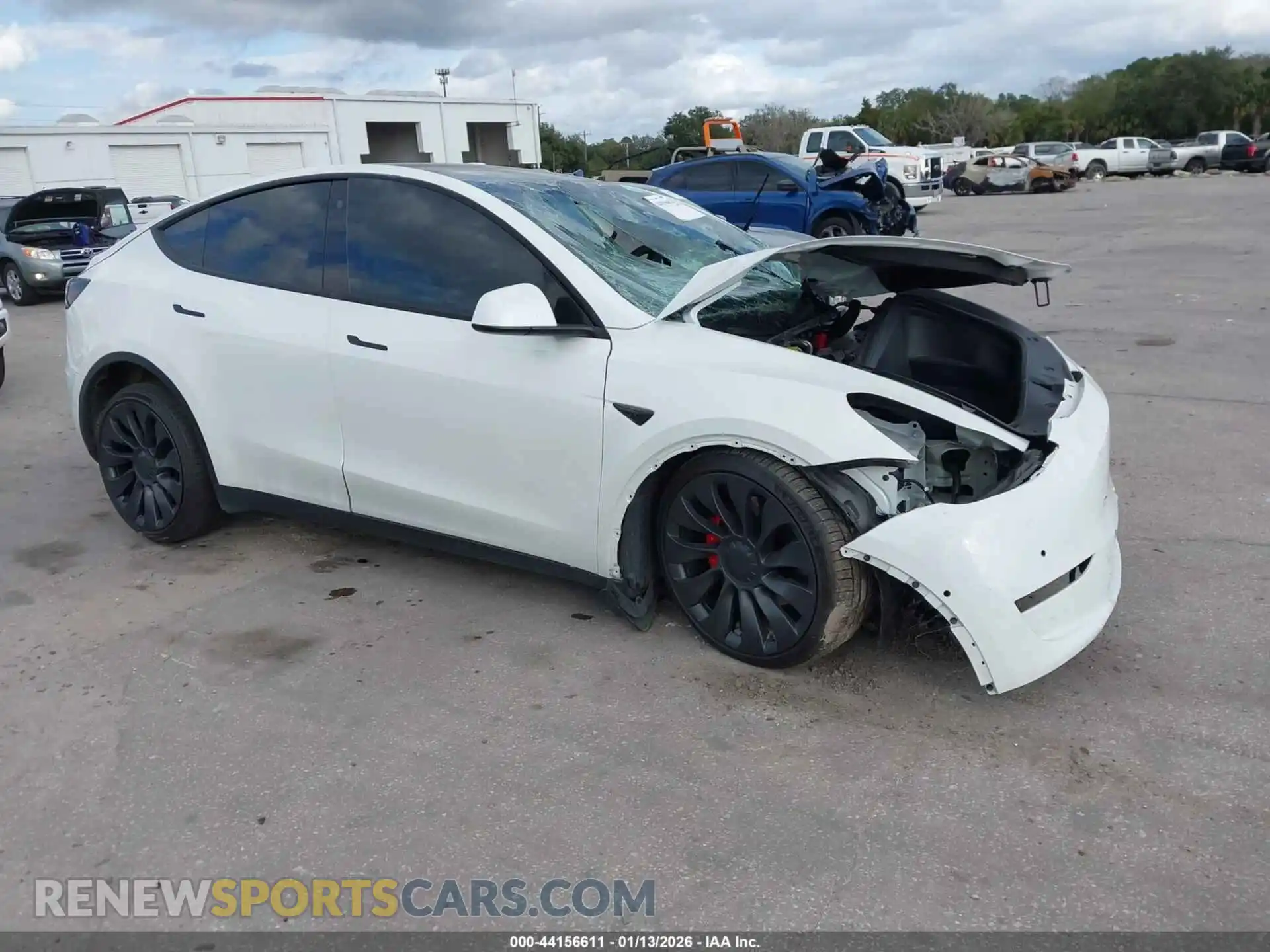 1 Photograph of a damaged car 7SAYGDEF1NF457446 TESLA MODEL Y 2022