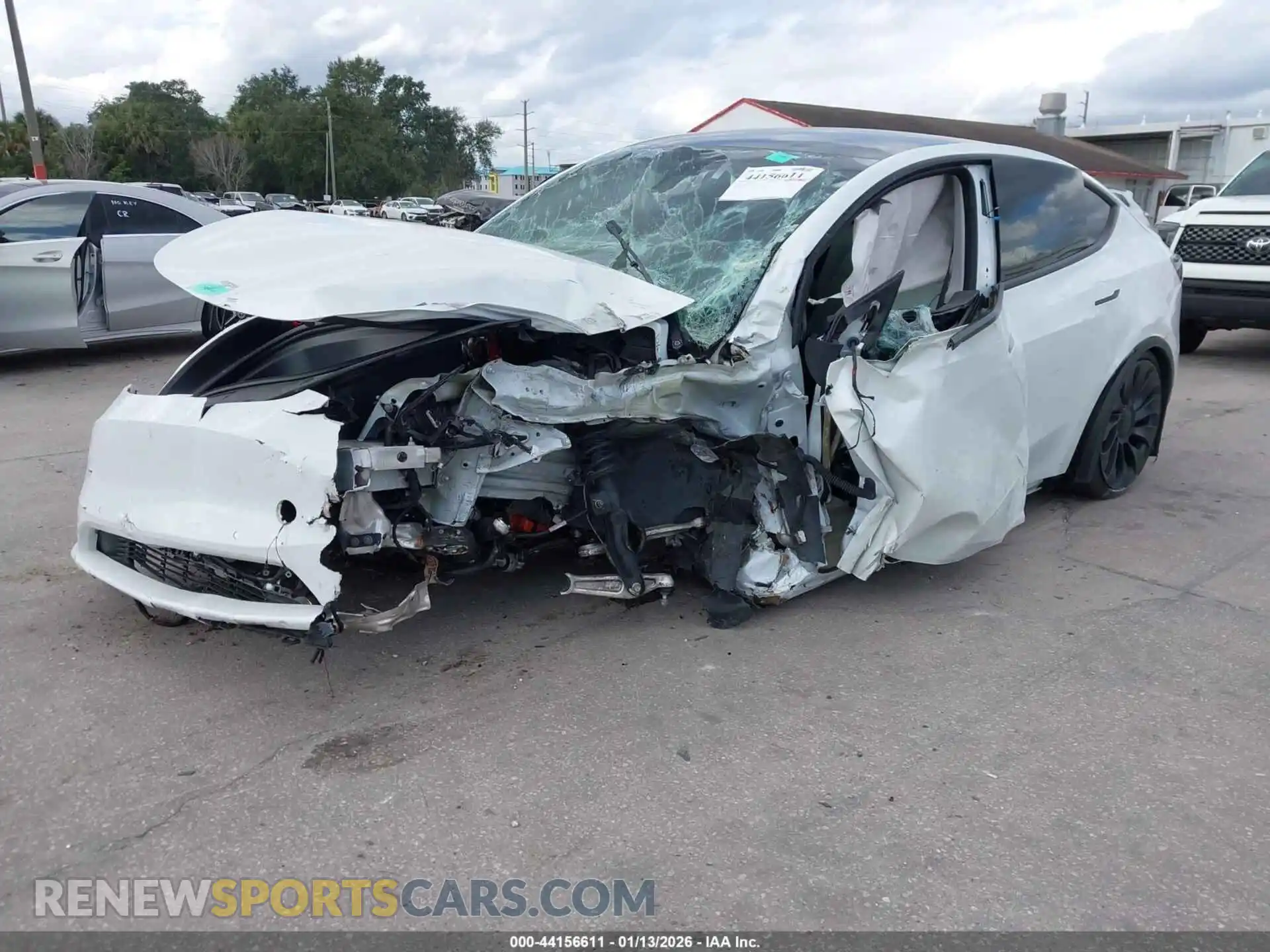 2 Photograph of a damaged car 7SAYGDEF1NF457446 TESLA MODEL Y 2022