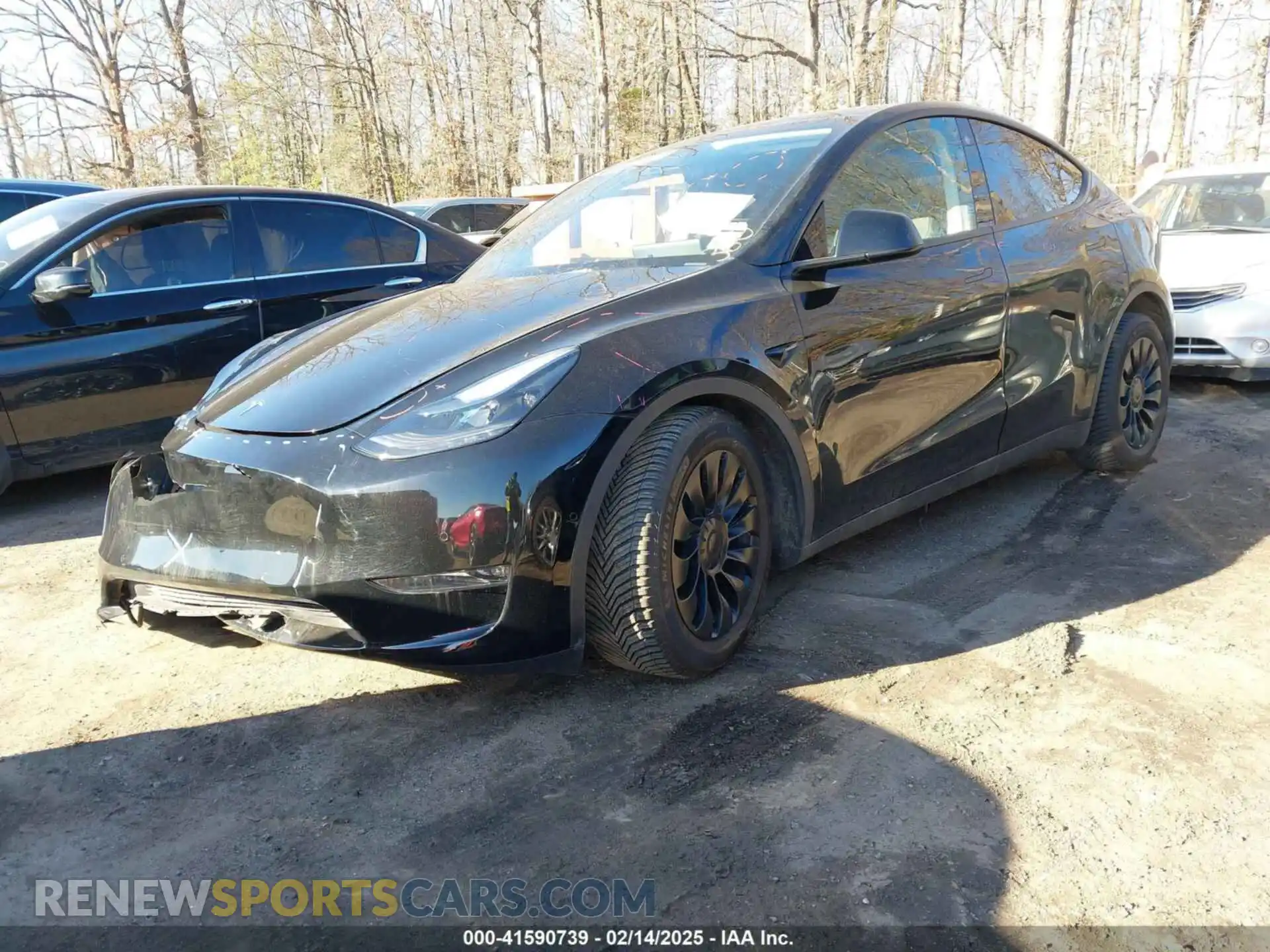 2 Photograph of a damaged car 7SAYGDEF1NF465188 TESLA MODEL Y 2022