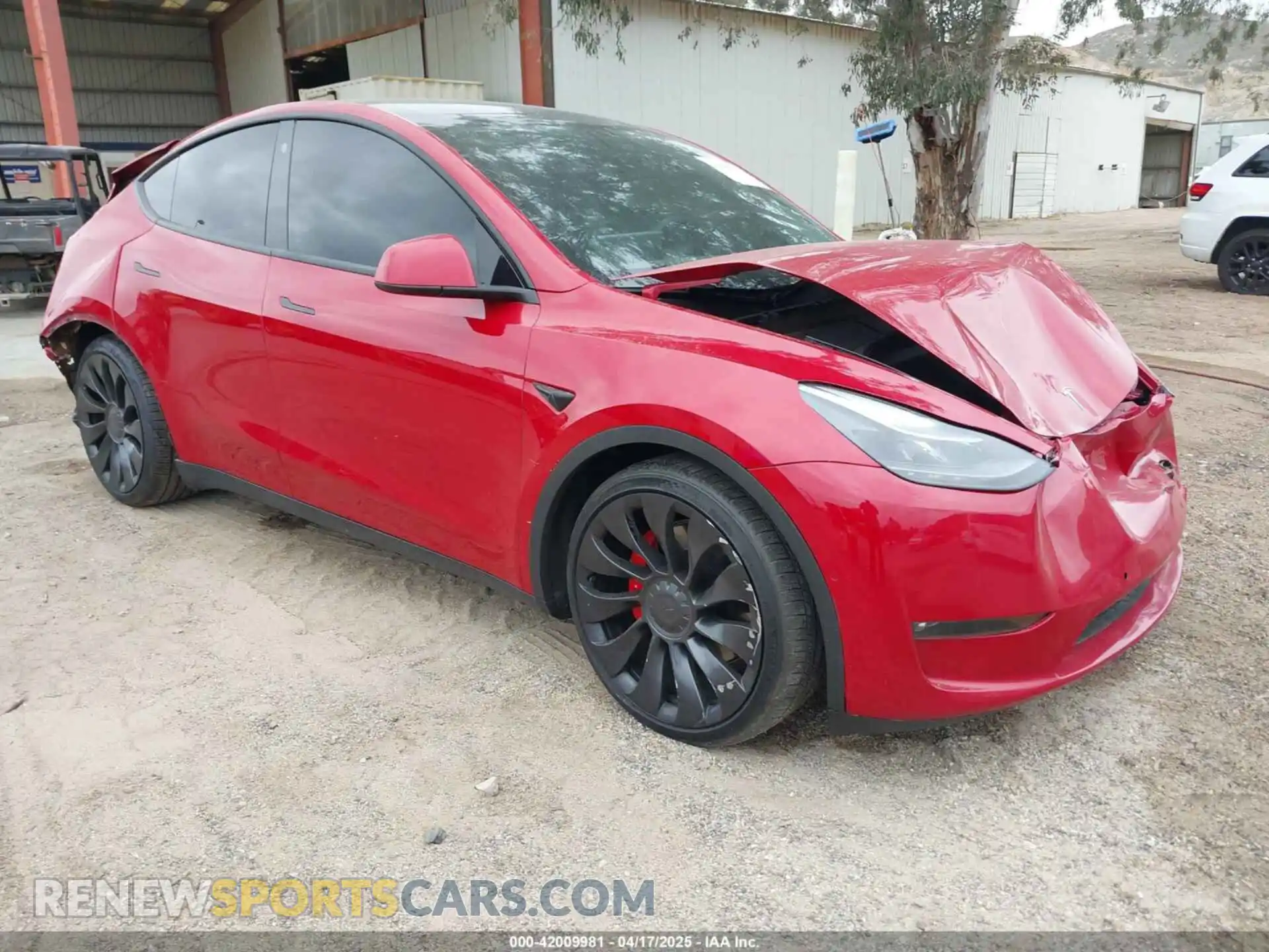 1 Photograph of a damaged car 7SAYGDEF1NF489572 TESLA MODEL Y 2022