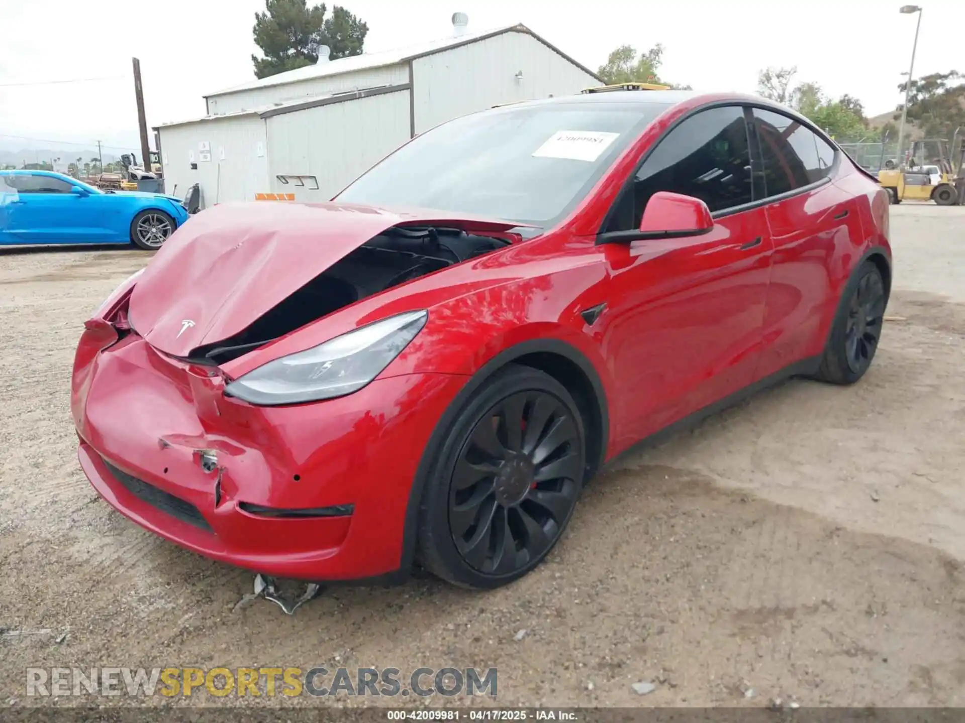 2 Photograph of a damaged car 7SAYGDEF1NF489572 TESLA MODEL Y 2022