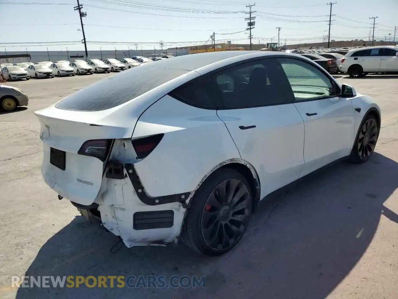 3 Photograph of a damaged car 7SAYGDEF1NF489684 TESLA MODEL Y 2022