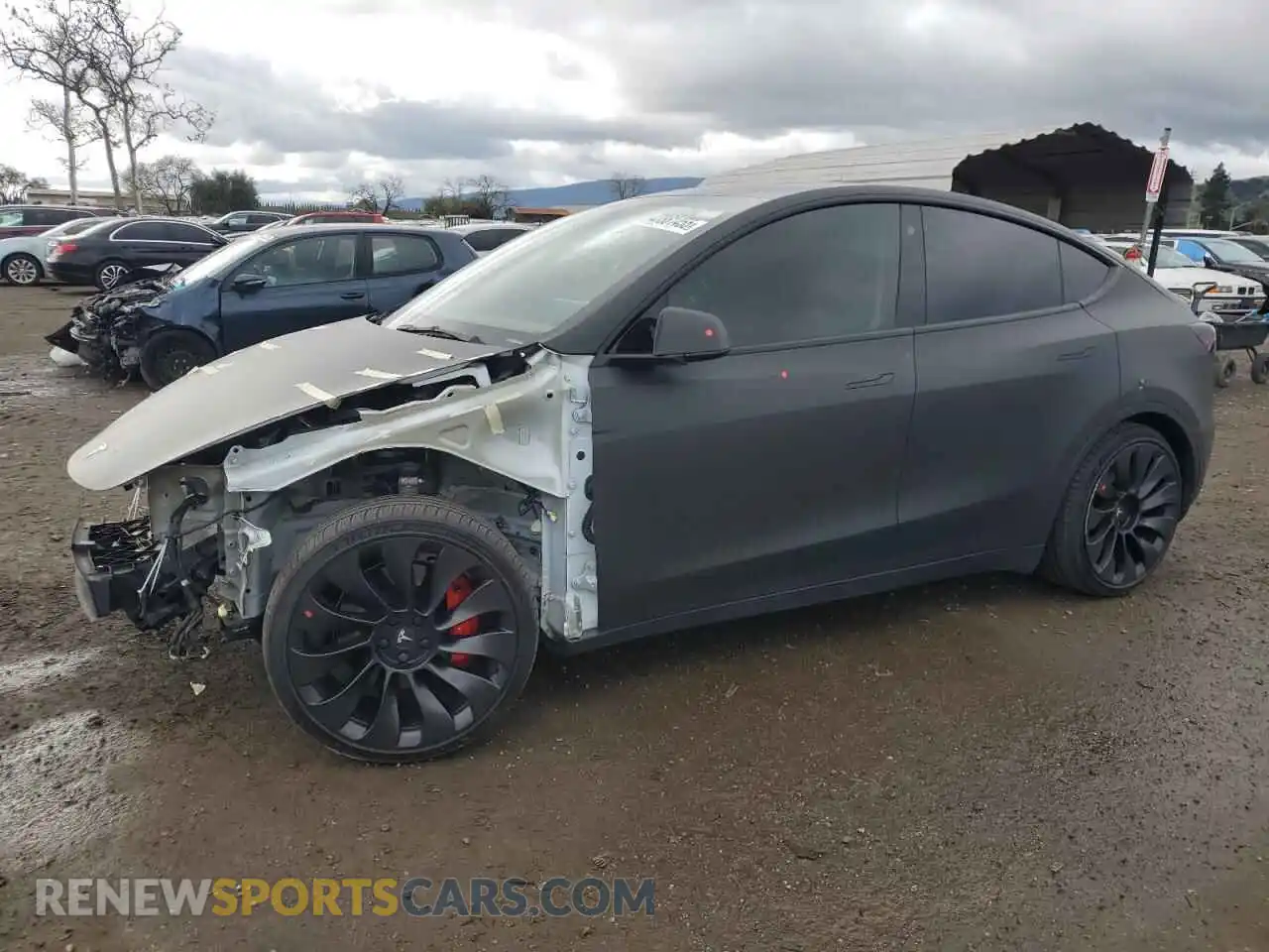 1 Photograph of a damaged car 7SAYGDEF1NF489801 TESLA MODEL Y 2022