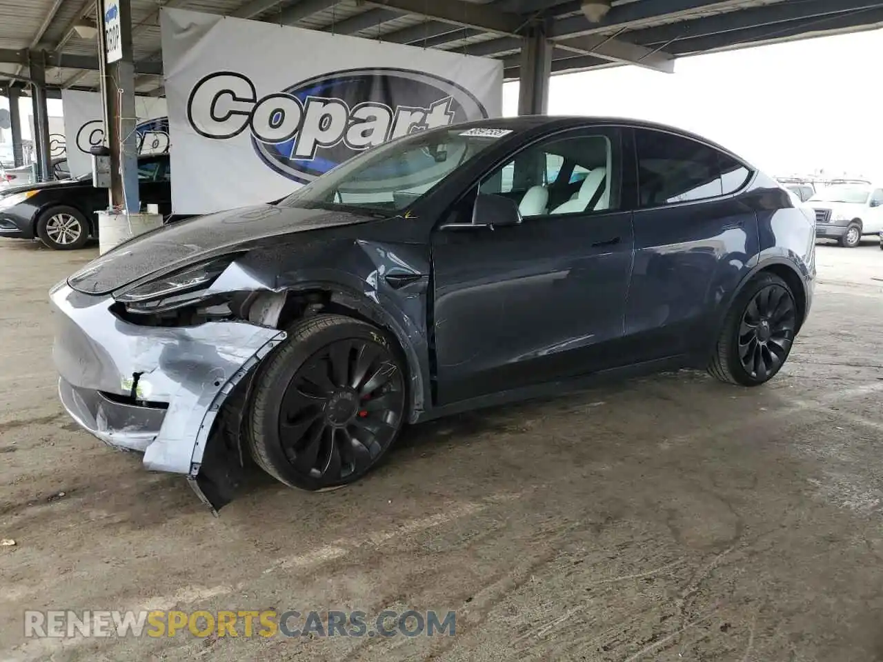 1 fotografías del automóvil dañado 7SAYGDEF1NF492777 TESLA MODEL Y 2022