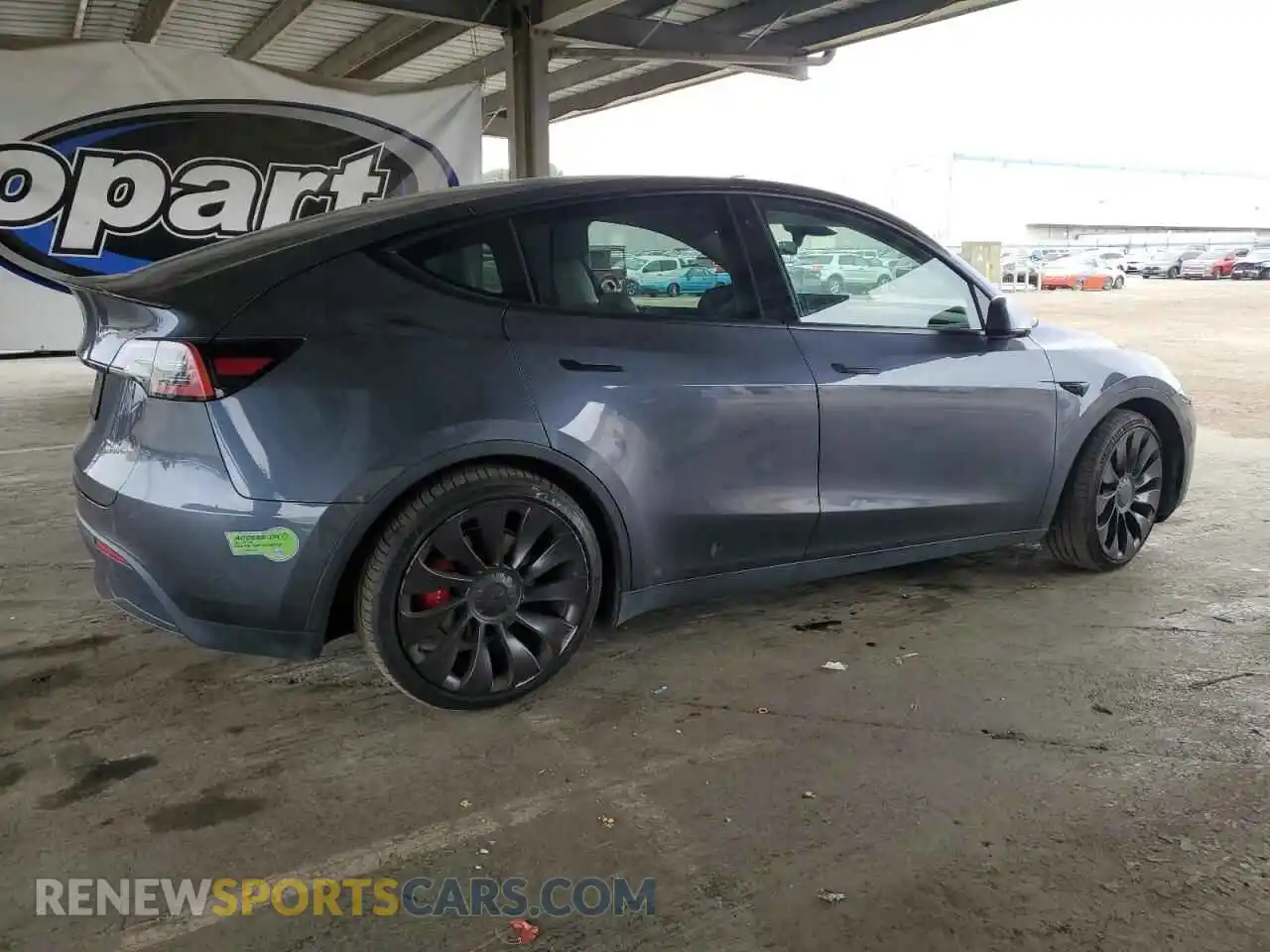 3 fotografías del automóvil dañado 7SAYGDEF1NF492777 TESLA MODEL Y 2022