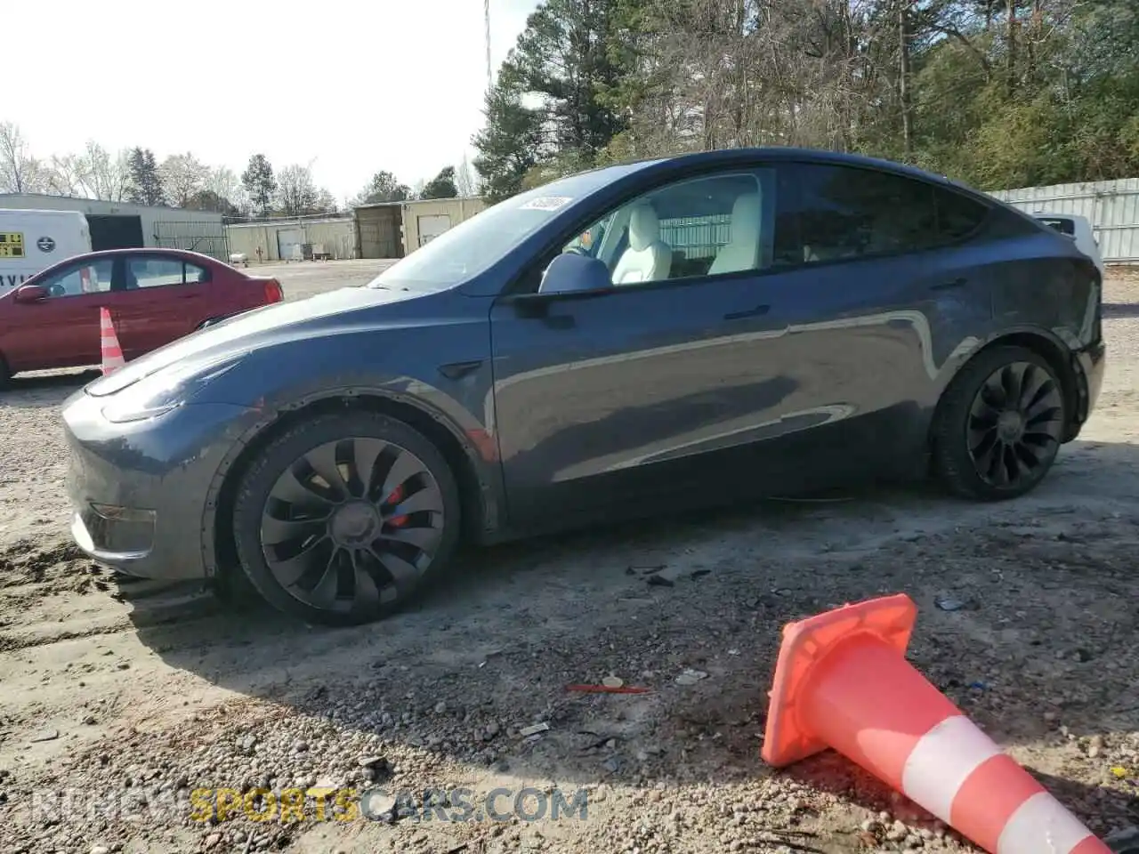 1 Photograph of a damaged car 7SAYGDEF1NF494738 TESLA MODEL Y 2022