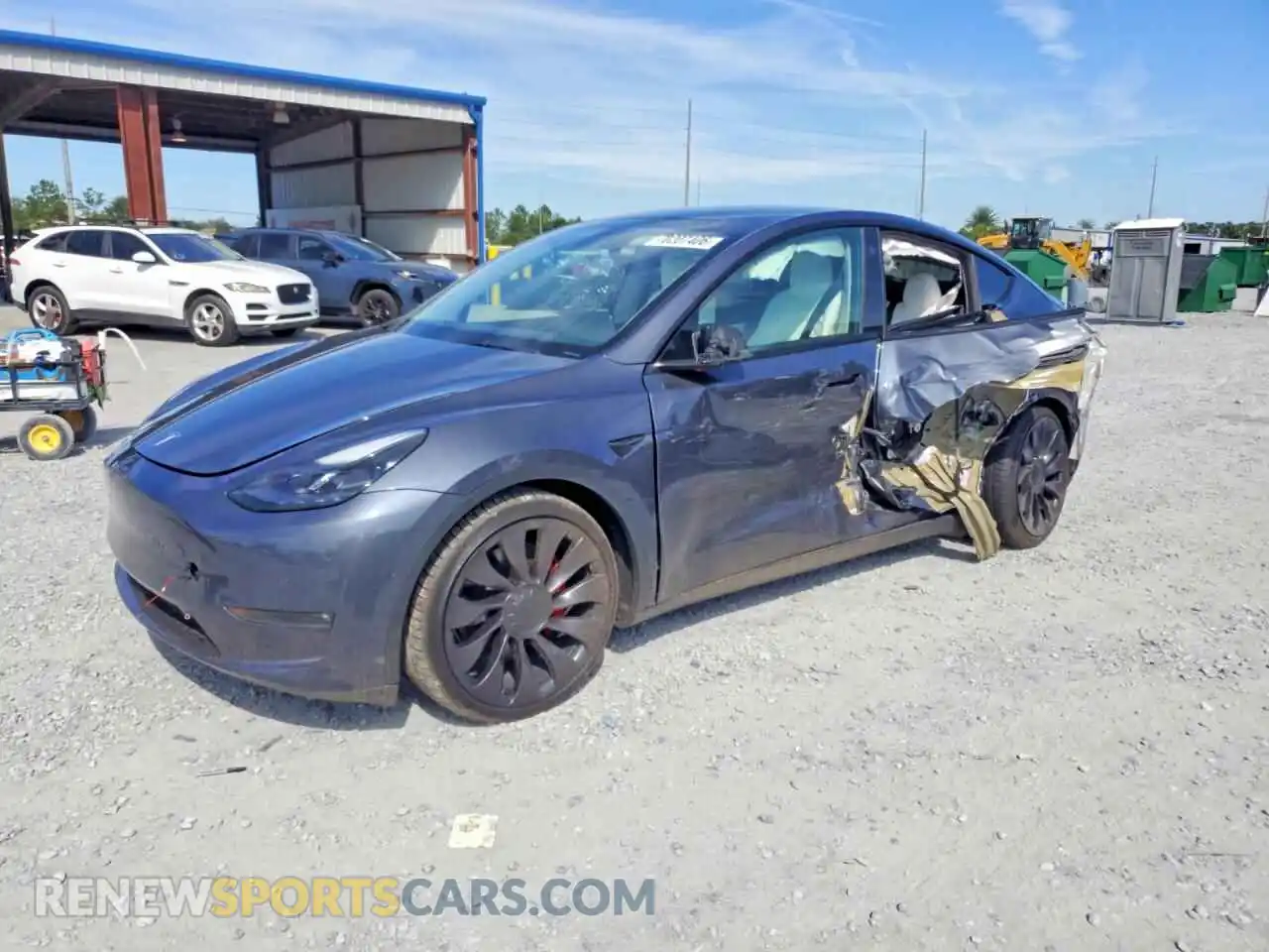 1 Photograph of a damaged car 7SAYGDEF1NF505012 TESLA MODEL Y 2022