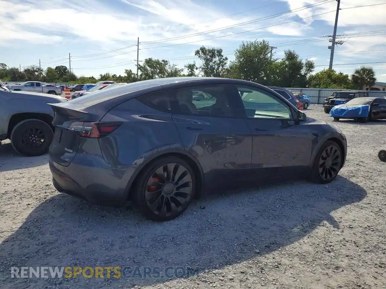 3 Photograph of a damaged car 7SAYGDEF1NF505012 TESLA MODEL Y 2022