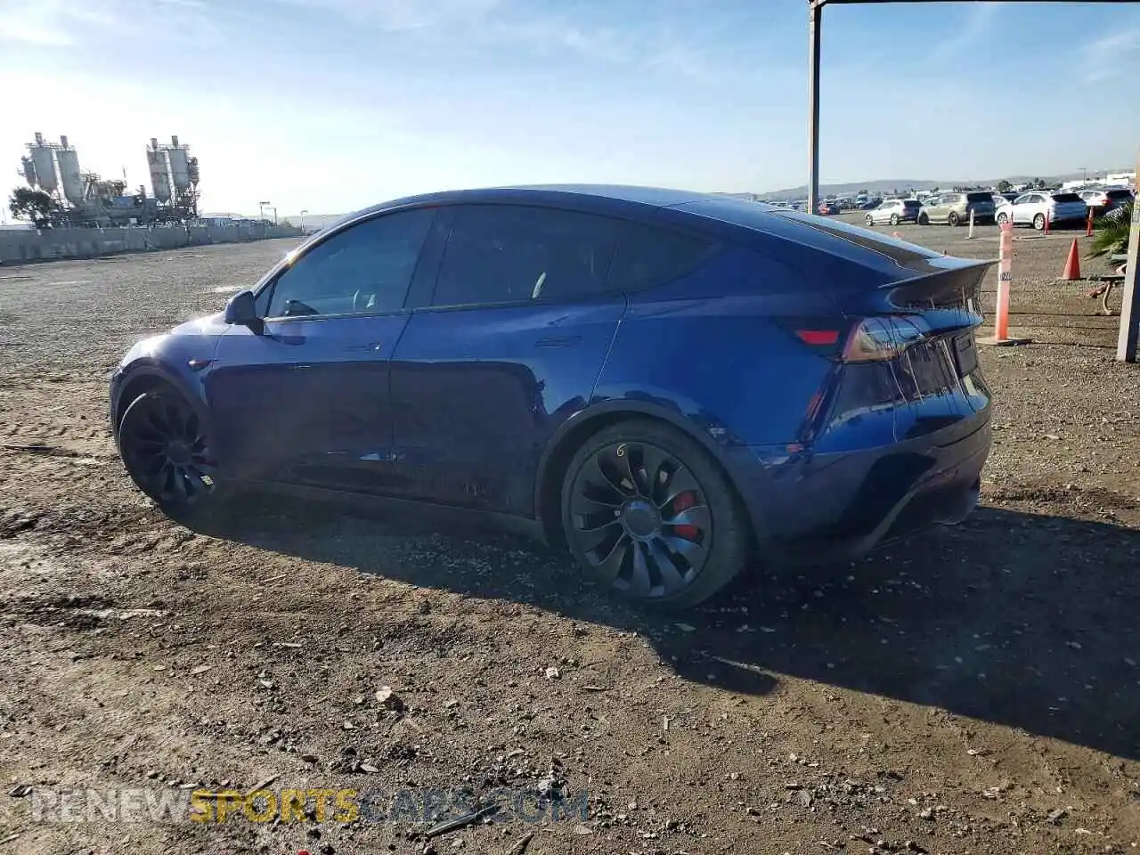 2 Photograph of a damaged car 7SAYGDEF1NF558633 TESLA MODEL Y 2022