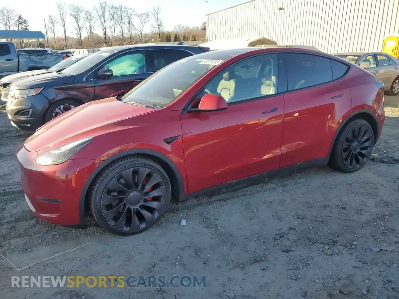 1 Photograph of a damaged car 7SAYGDEF2NF323142 TESLA MODEL Y 2022