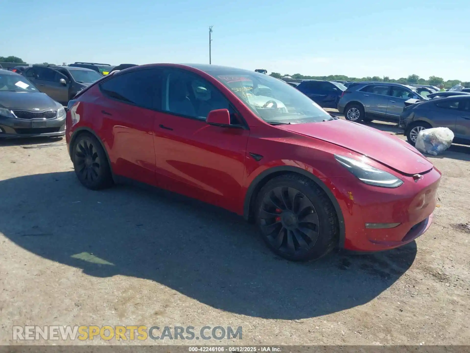 1 Photograph of a damaged car 7SAYGDEF2NF323352 TESLA MODEL Y 2022