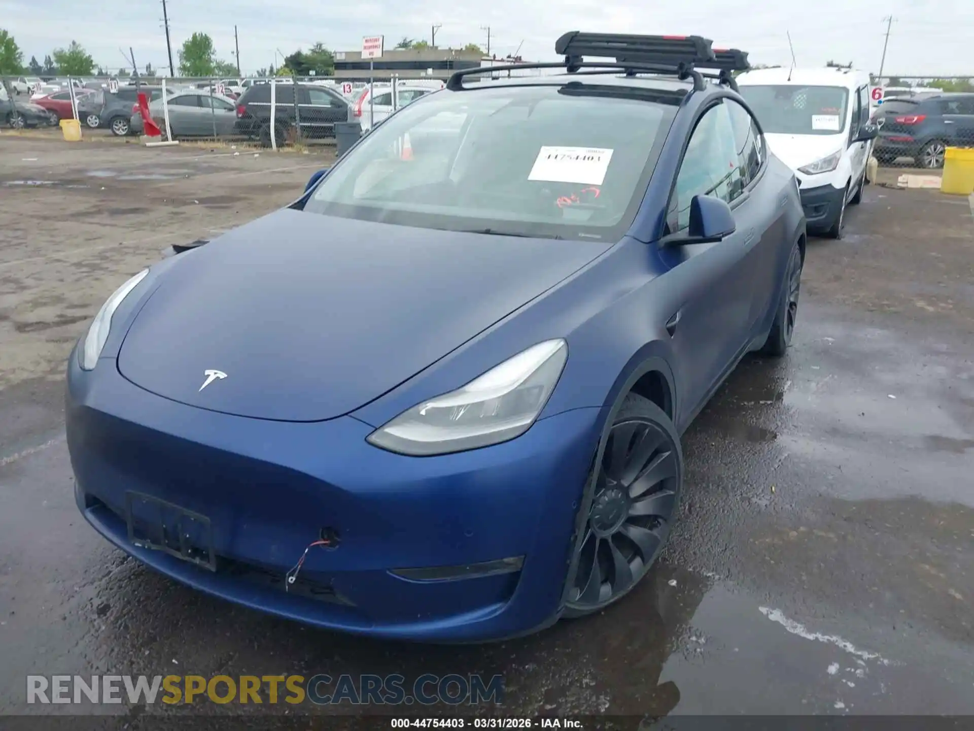 2 Photograph of a damaged car 7SAYGDEF2NF337087 TESLA MODEL Y 2022