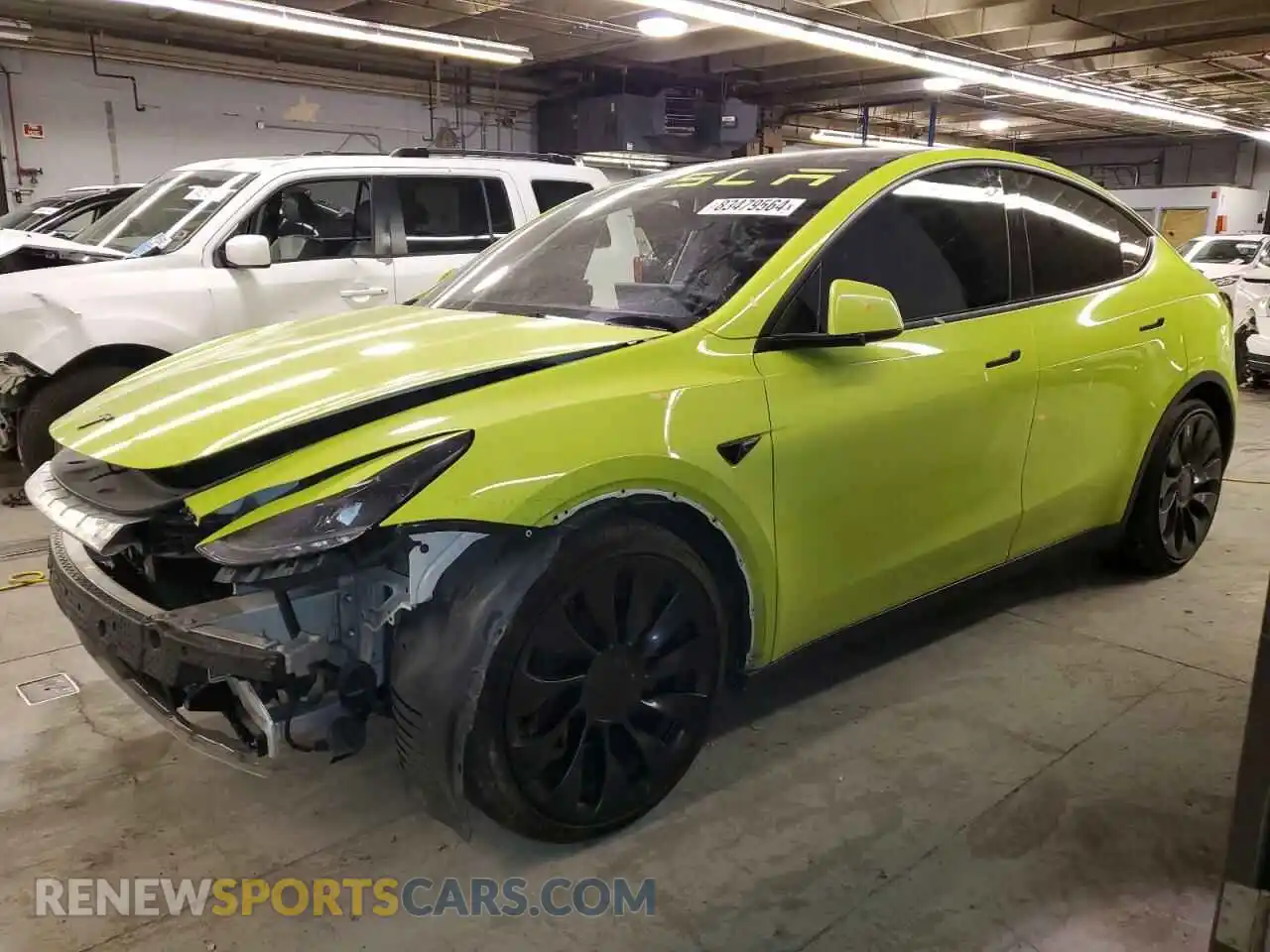 1 Photograph of a damaged car 7SAYGDEF2NF342497 TESLA MODEL Y 2022