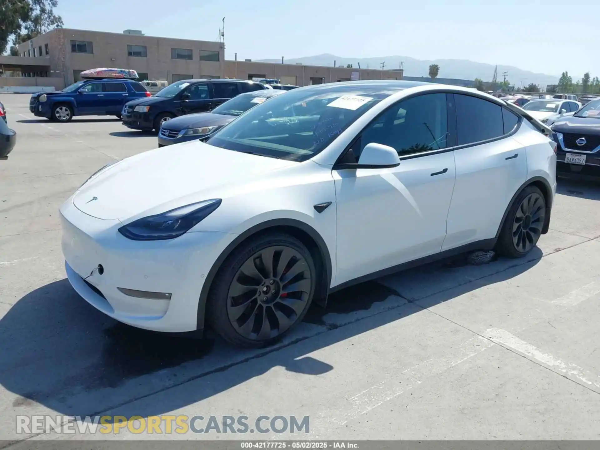 2 Photograph of a damaged car 7SAYGDEF2NF347456 TESLA MODEL Y 2022
