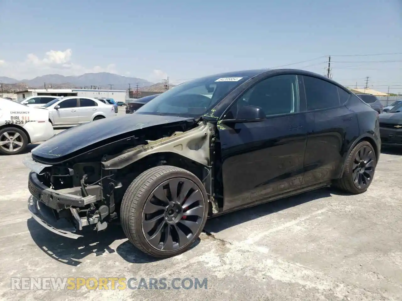 1 Photograph of a damaged car 7SAYGDEF2NF349286 TESLA MODEL Y 2022