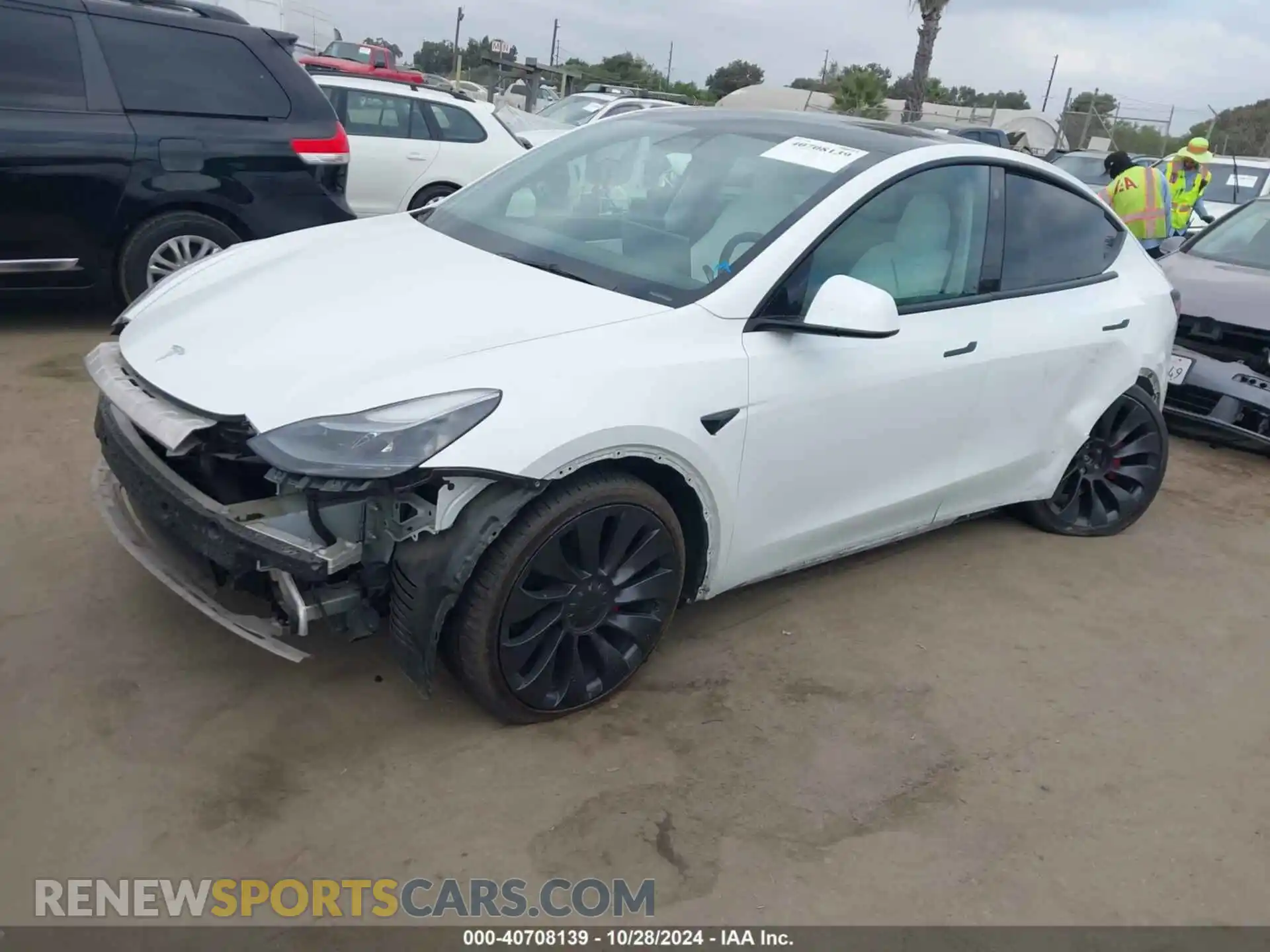2 Photograph of a damaged car 7SAYGDEF2NF362667 TESLA MODEL Y 2022