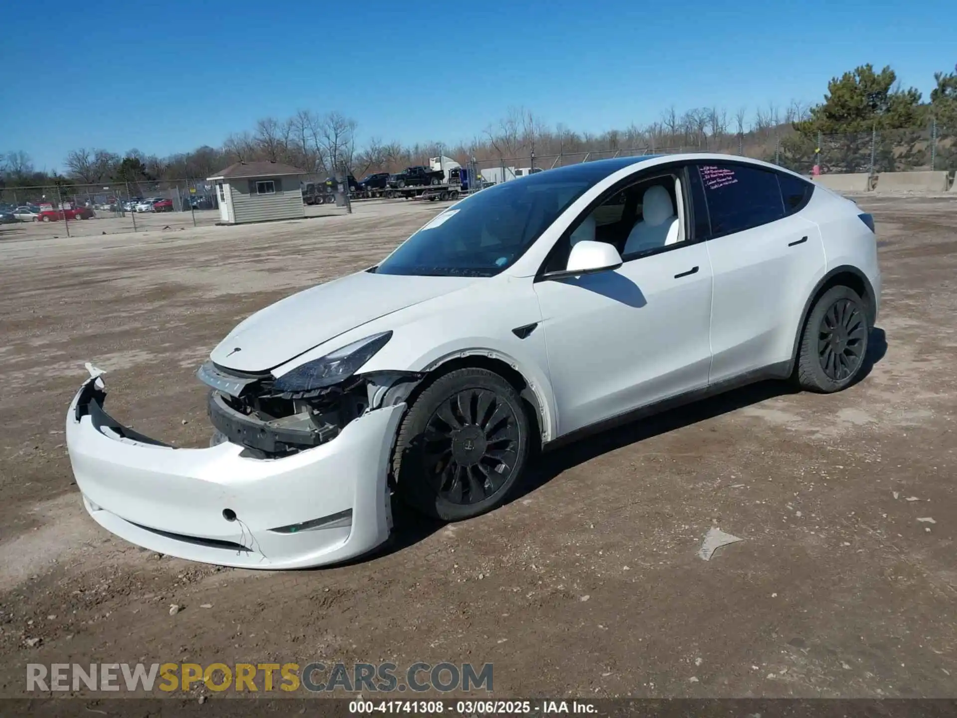 2 Photograph of a damaged car 7SAYGDEF2NF372096 TESLA MODEL Y 2022