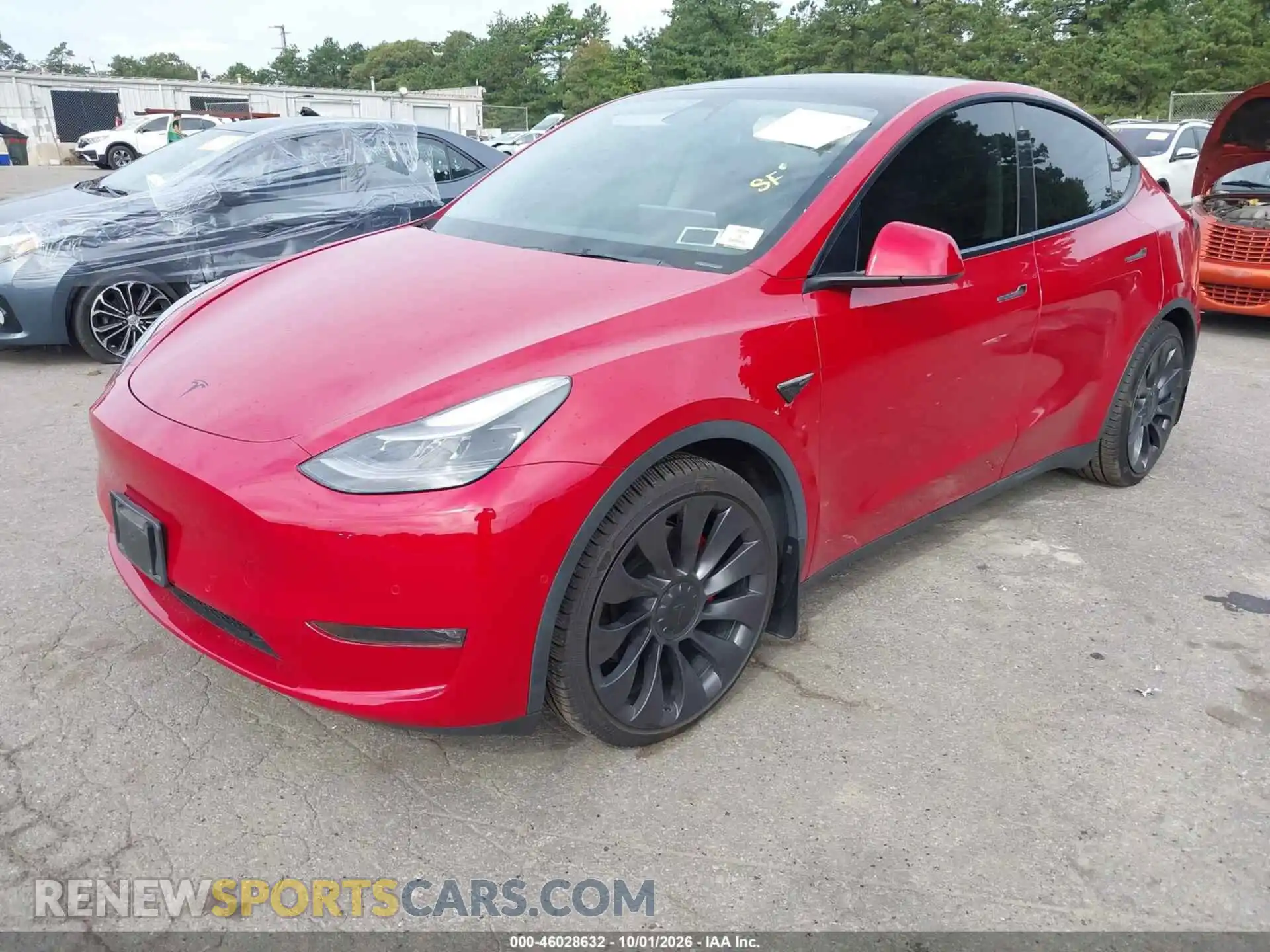 2 Photograph of a damaged car 7SAYGDEF2NF391117 TESLA MODEL Y 2022
