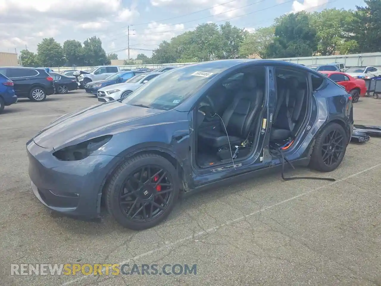 1 Photograph of a damaged car 7SAYGDEF2NF399024 TESLA MODEL Y 2022