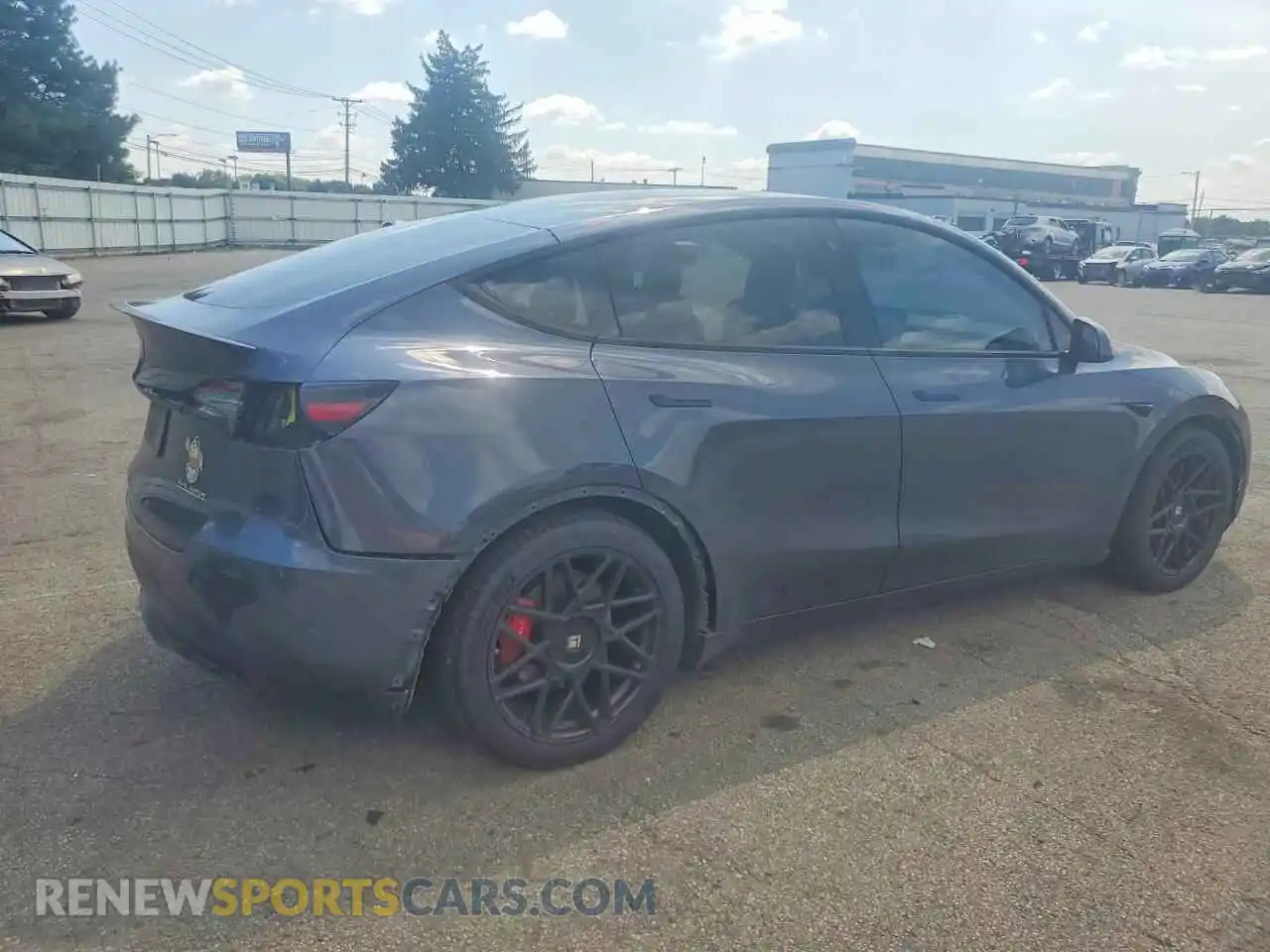 3 Photograph of a damaged car 7SAYGDEF2NF399024 TESLA MODEL Y 2022