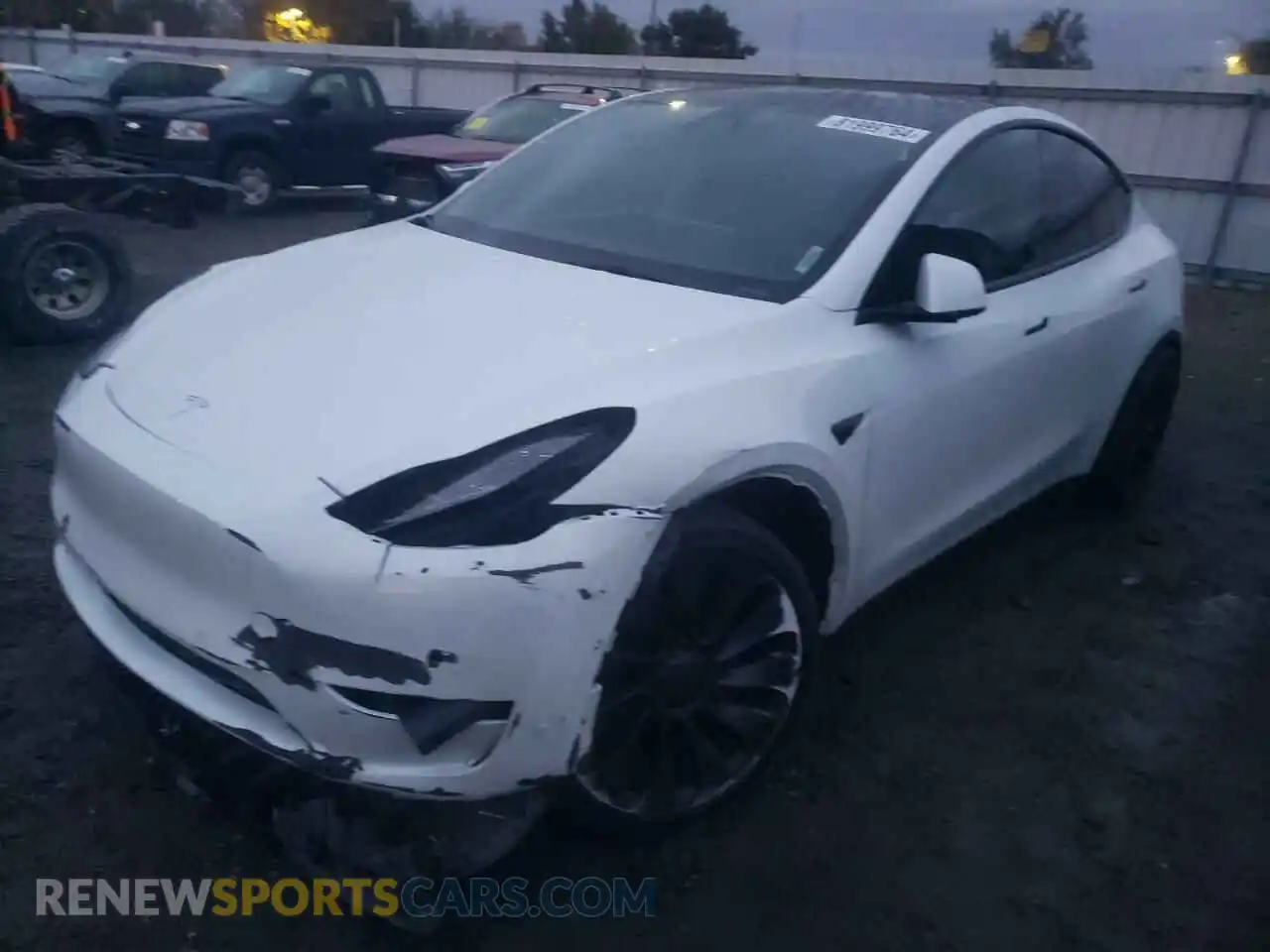 1 Photograph of a damaged car 7SAYGDEF2NF406490 TESLA MODEL Y 2022