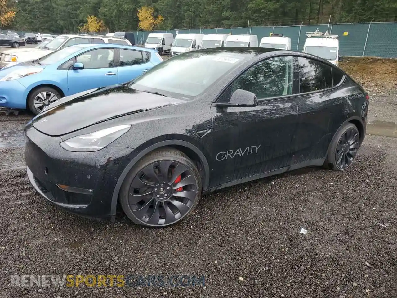 1 Photograph of a damaged car 7SAYGDEF2NF408398 TESLA MODEL Y 2022