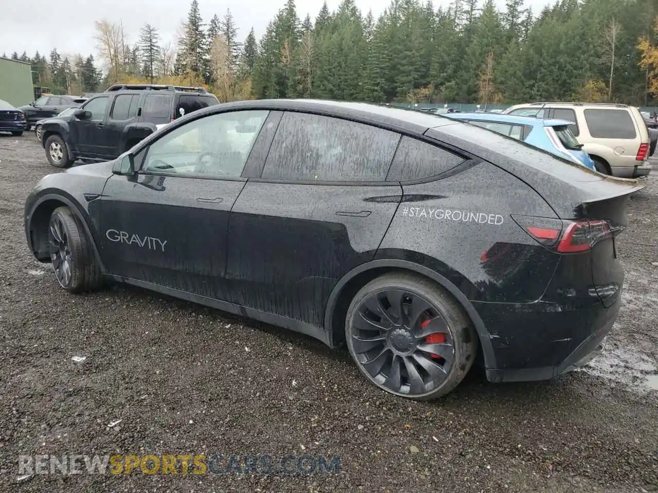 2 Photograph of a damaged car 7SAYGDEF2NF408398 TESLA MODEL Y 2022