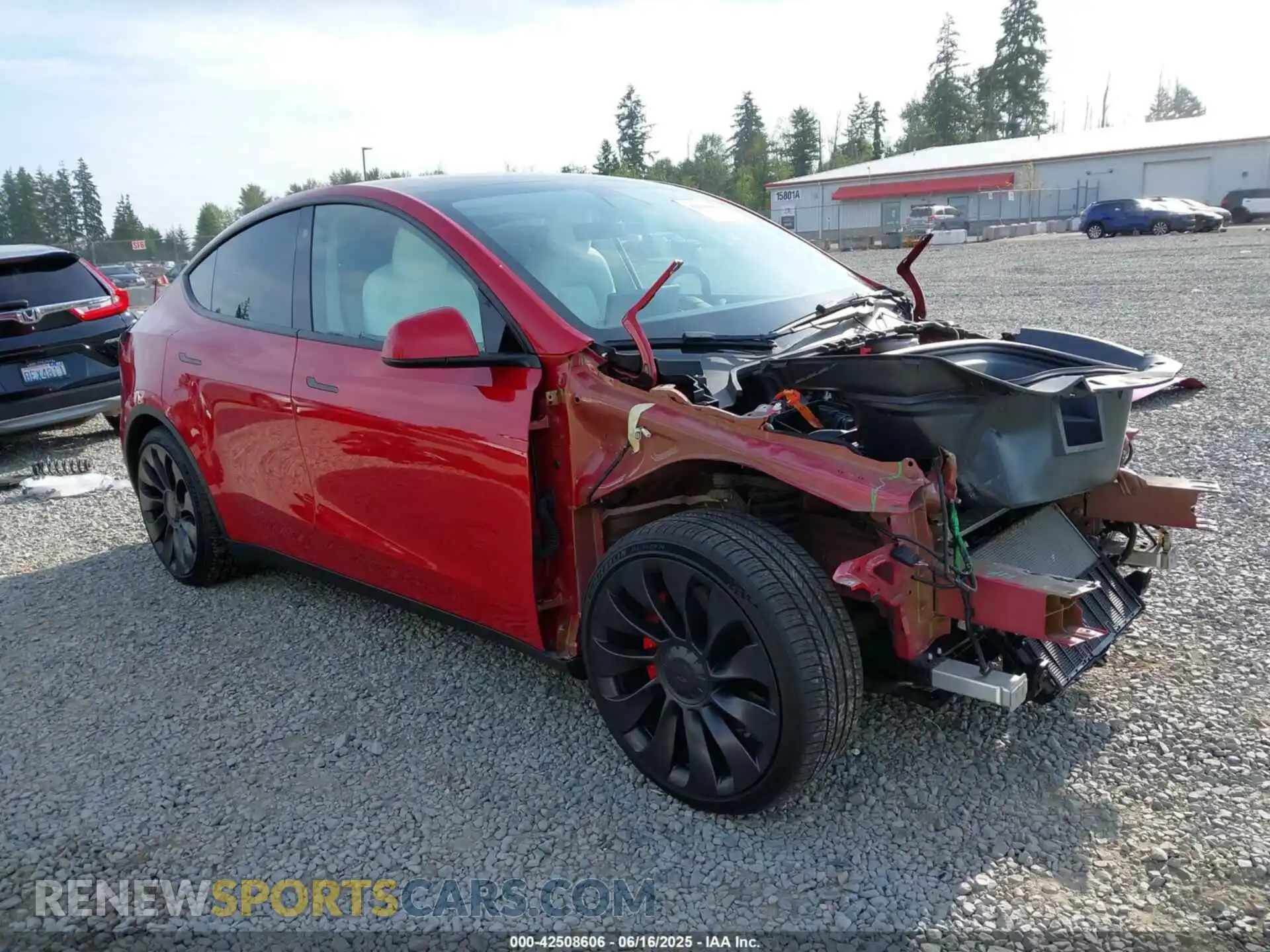 1 Photograph of a damaged car 7SAYGDEF2NF409129 TESLA MODEL Y 2022