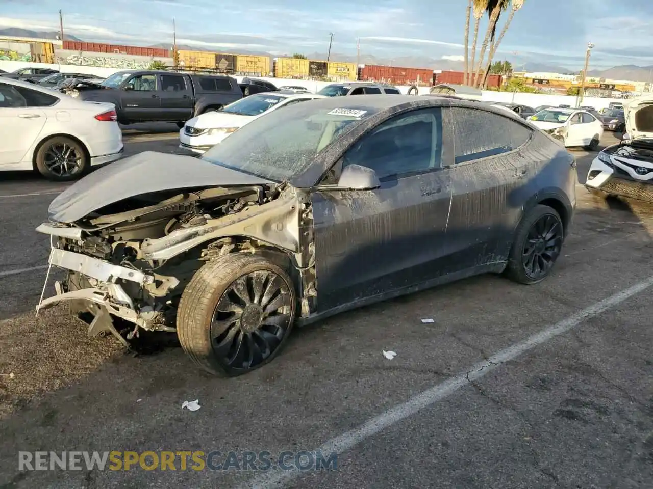 1 Photograph of a damaged car 7SAYGDEF2NF409499 TESLA MODEL Y 2022