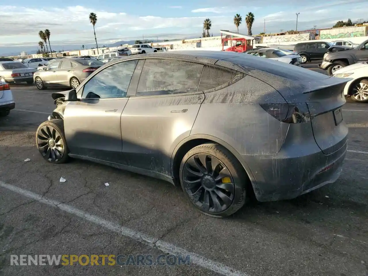 2 Photograph of a damaged car 7SAYGDEF2NF409499 TESLA MODEL Y 2022