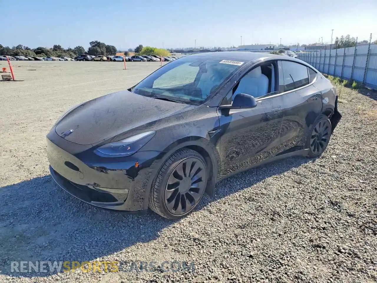 1 Photograph of a damaged car 7SAYGDEF2NF414203 TESLA MODEL Y 2022