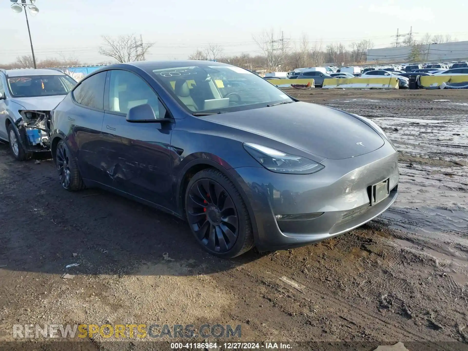1 Photograph of a damaged car 7SAYGDEF2NF446035 TESLA MODEL Y 2022
