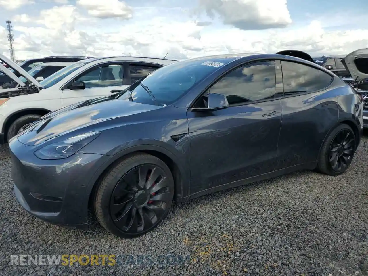 1 Photograph of a damaged car 7SAYGDEF2NF448674 TESLA MODEL Y 2022