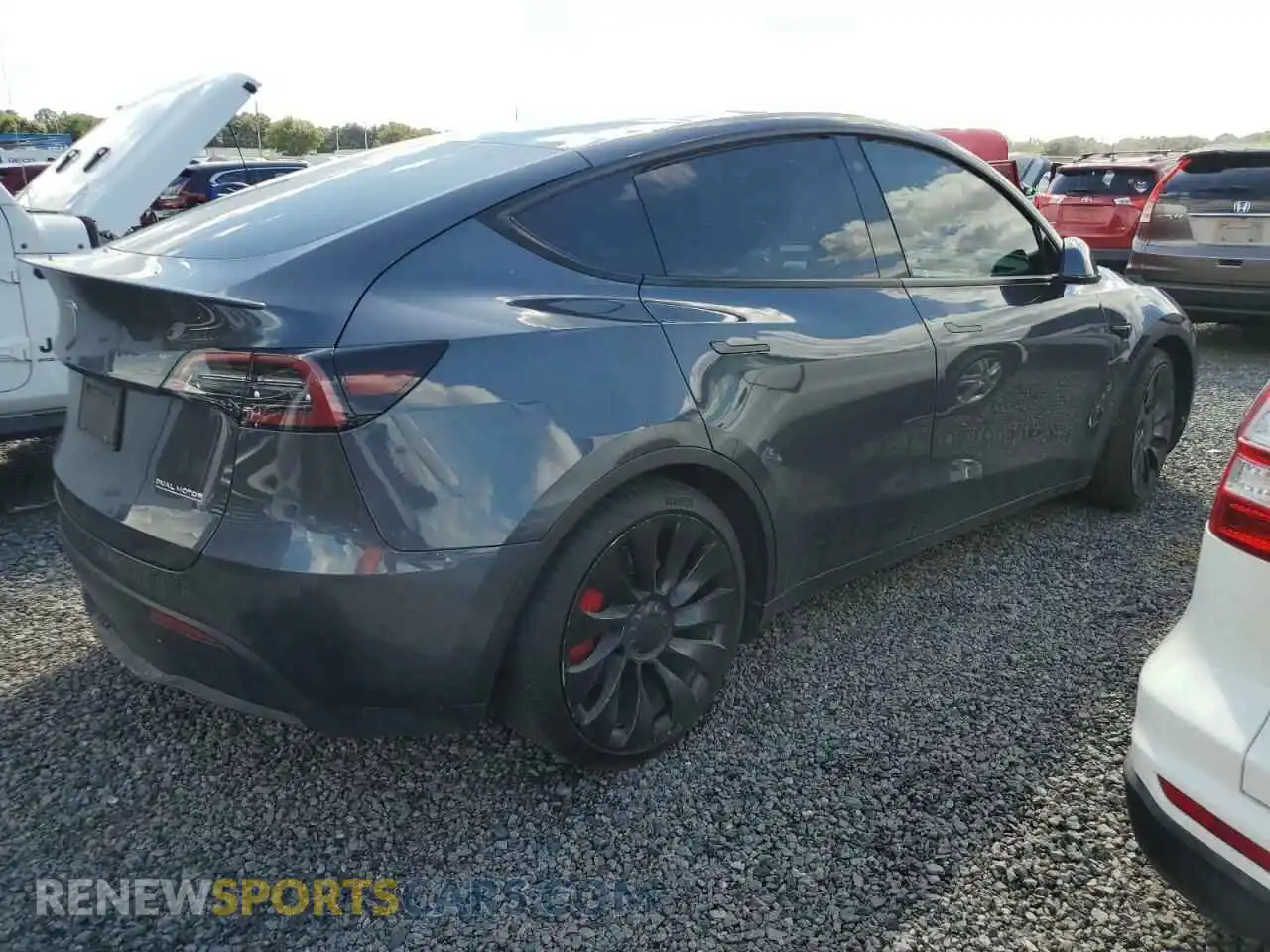 3 Photograph of a damaged car 7SAYGDEF2NF448674 TESLA MODEL Y 2022