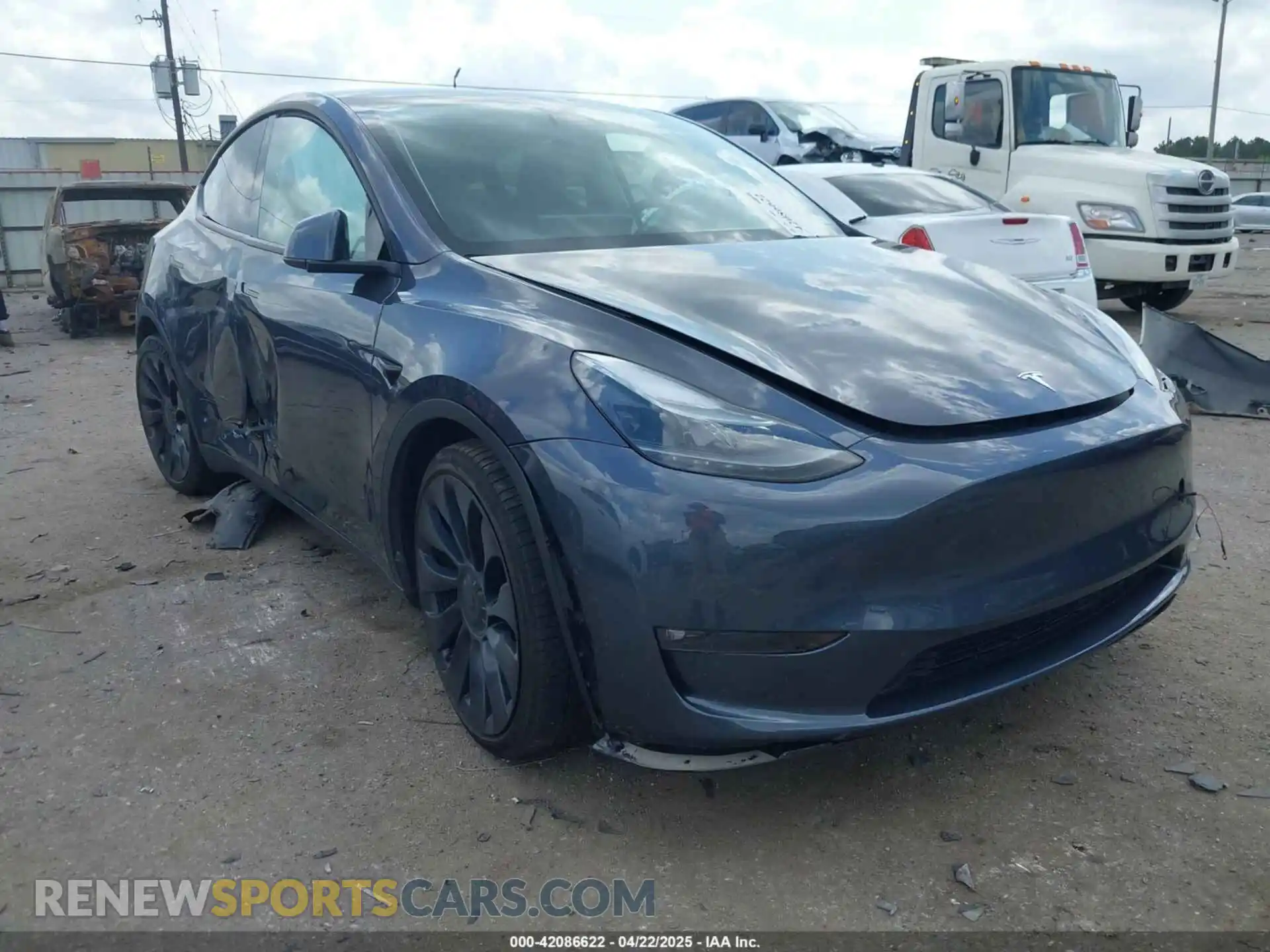 1 Photograph of a damaged car 7SAYGDEF2NF454099 TESLA MODEL Y 2022