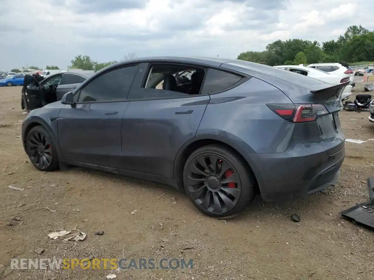 2 Photograph of a damaged car 7SAYGDEF2NF460100 TESLA MODEL Y 2022