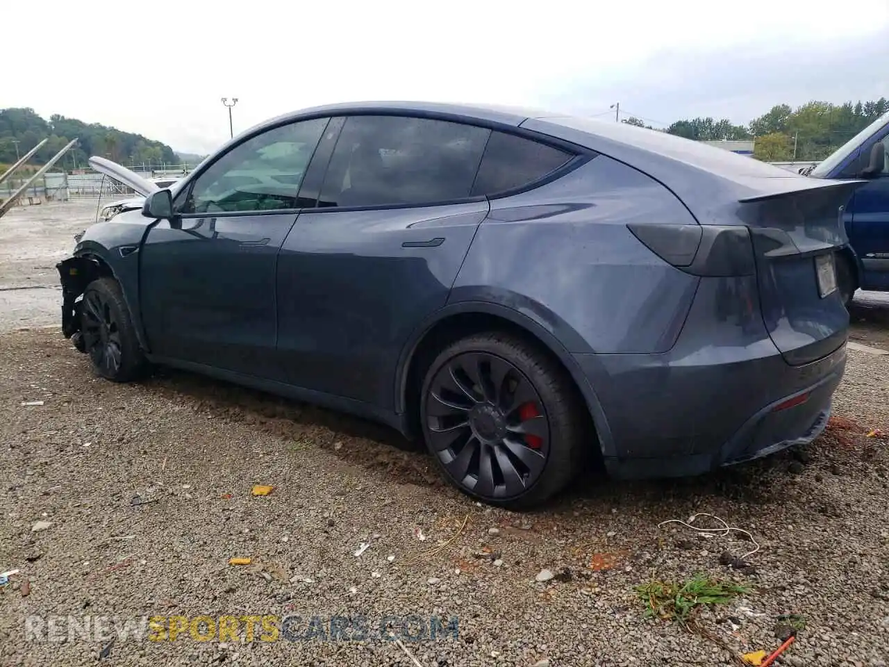 2 Photograph of a damaged car 7SAYGDEF2NF462400 TESLA MODEL Y 2022