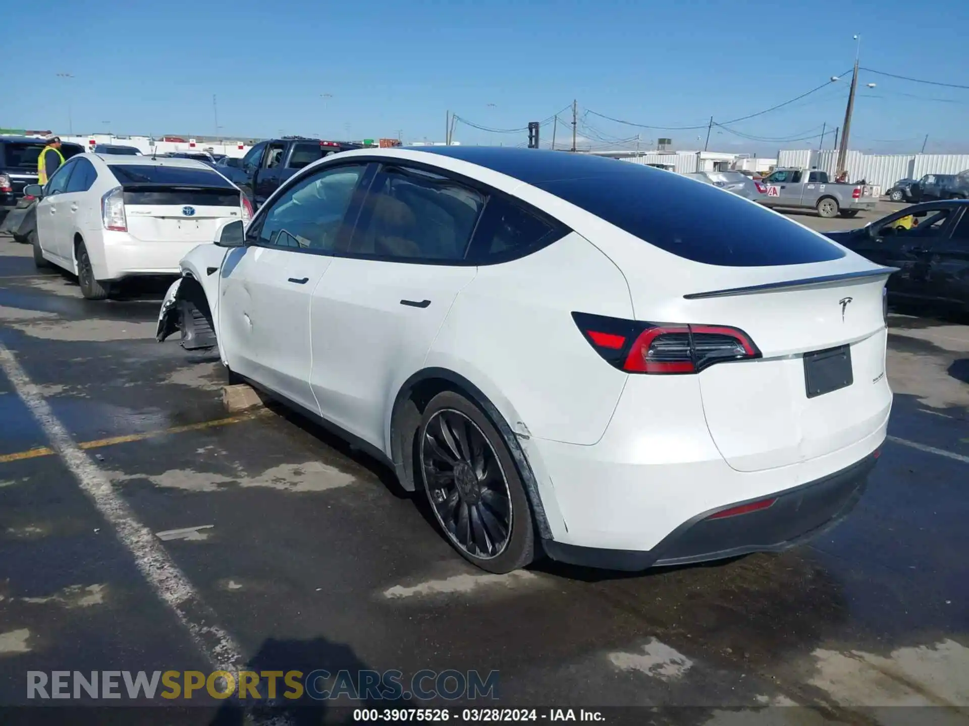 3 Photograph of a damaged car 7SAYGDEF2NF489550 TESLA MODEL Y 2022