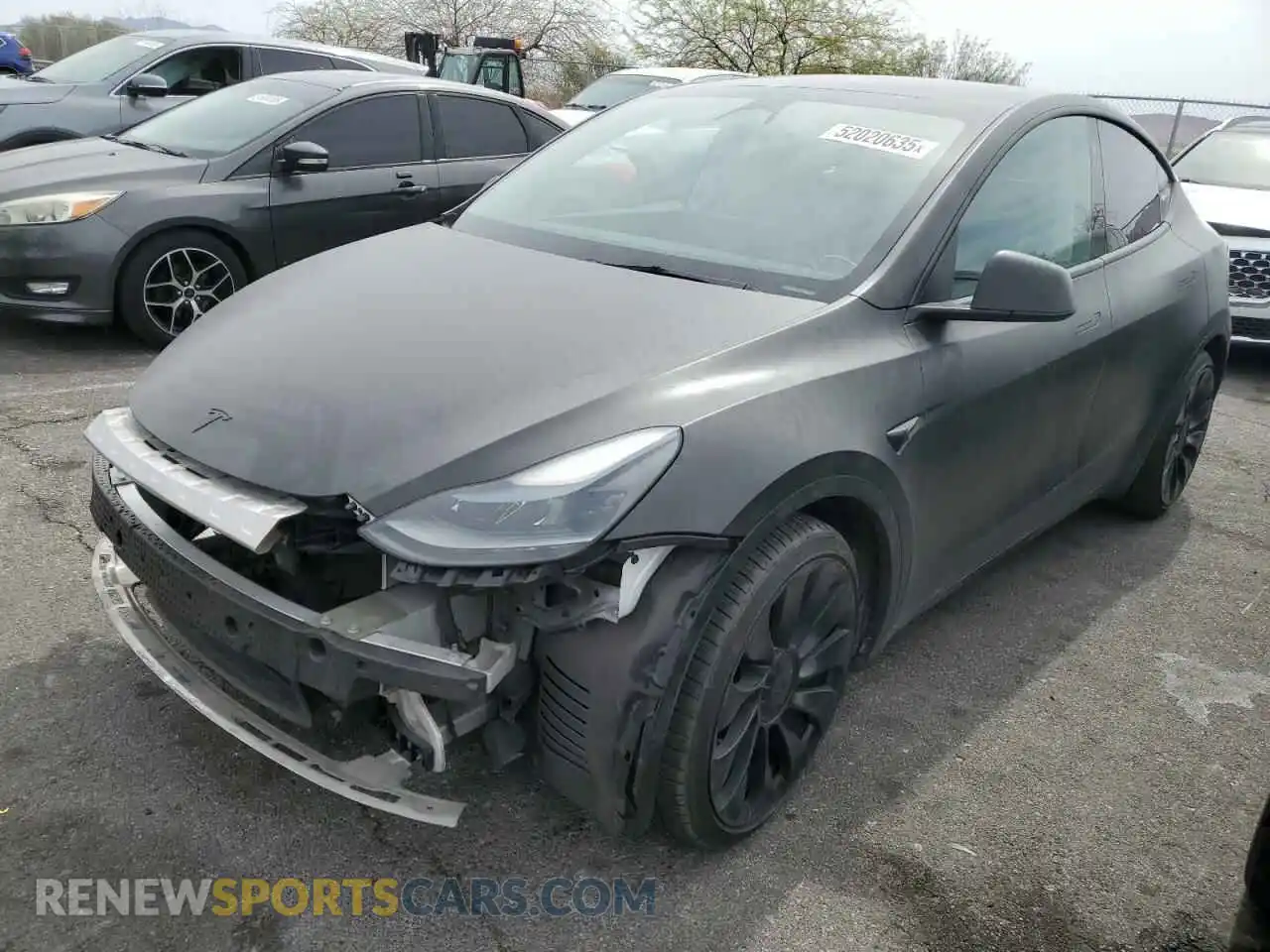 1 Photograph of a damaged car 7SAYGDEF2NF541923 TESLA MODEL Y 2022