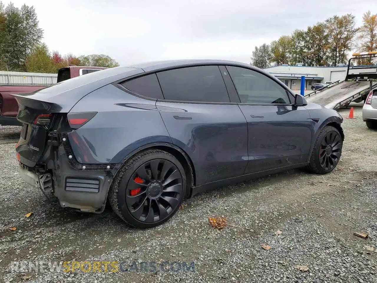 3 fotografías del automóvil dañado 7SAYGDEF2NF544580 TESLA MODEL Y 2022