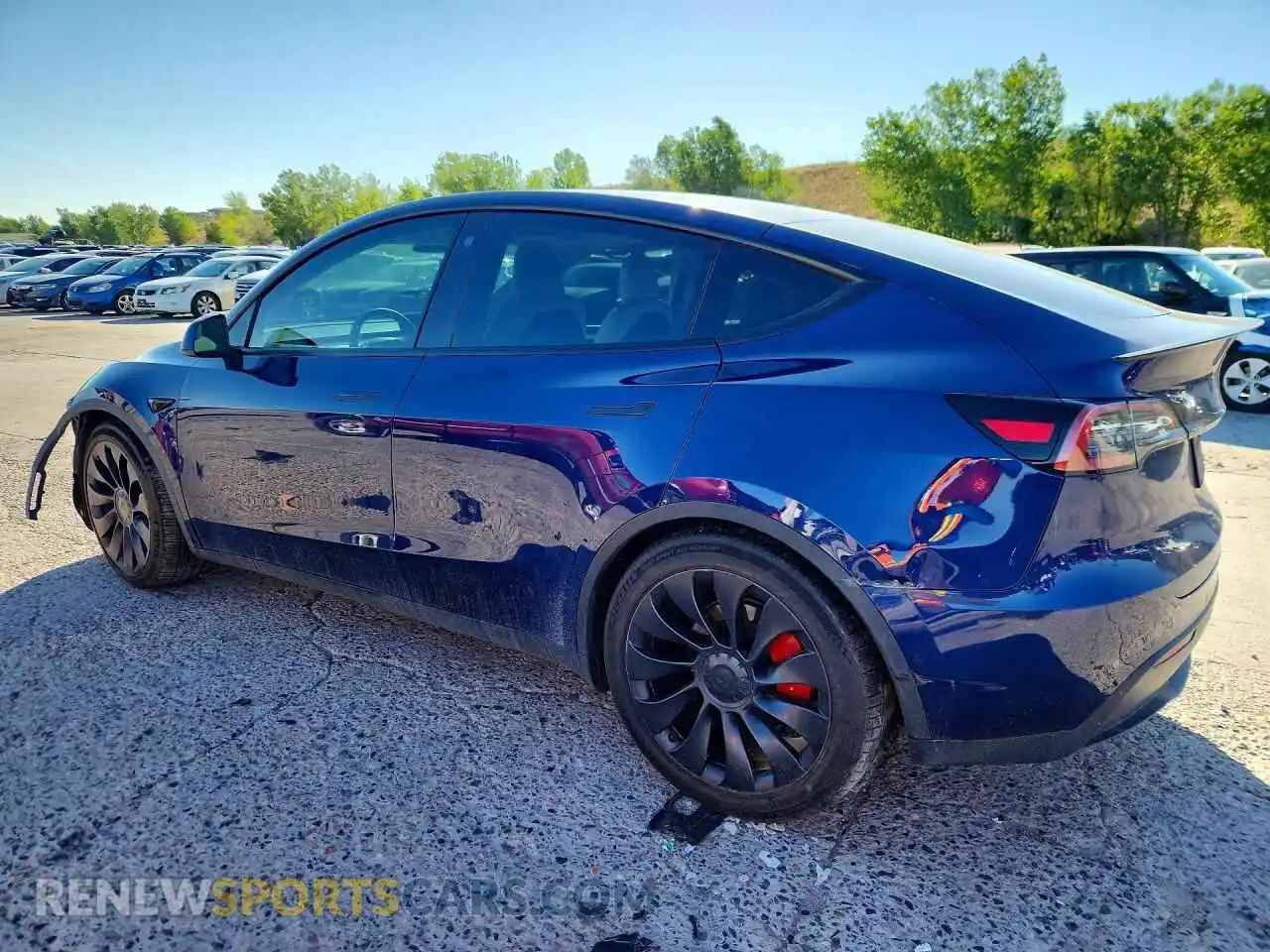 2 Photograph of a damaged car 7SAYGDEF2NF555837 TESLA MODEL Y 2022