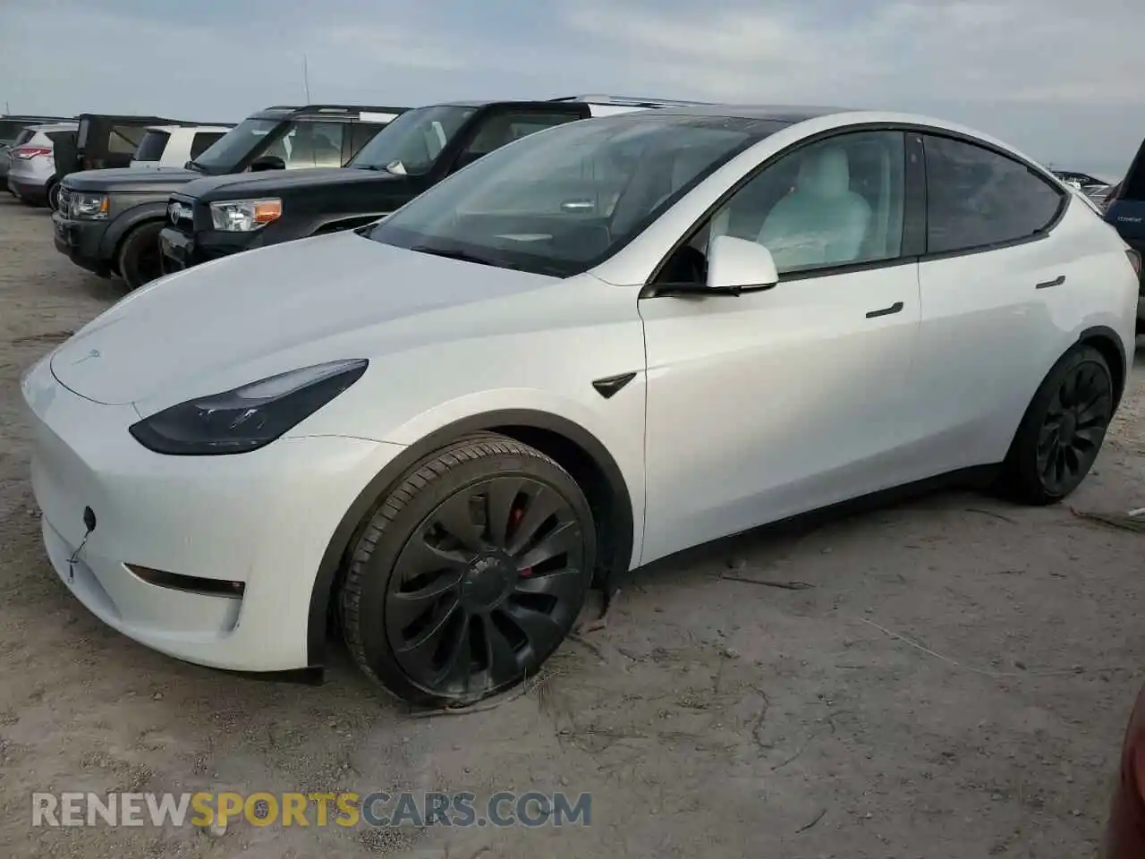 1 Photograph of a damaged car 7SAYGDEF2NF569141 TESLA MODEL Y 2022