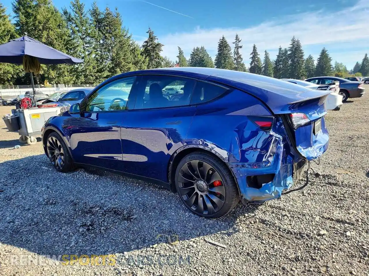 2 Фотография поврежденного автомобиля 7SAYGDEF3NF365867 TESLA MODEL Y 2022