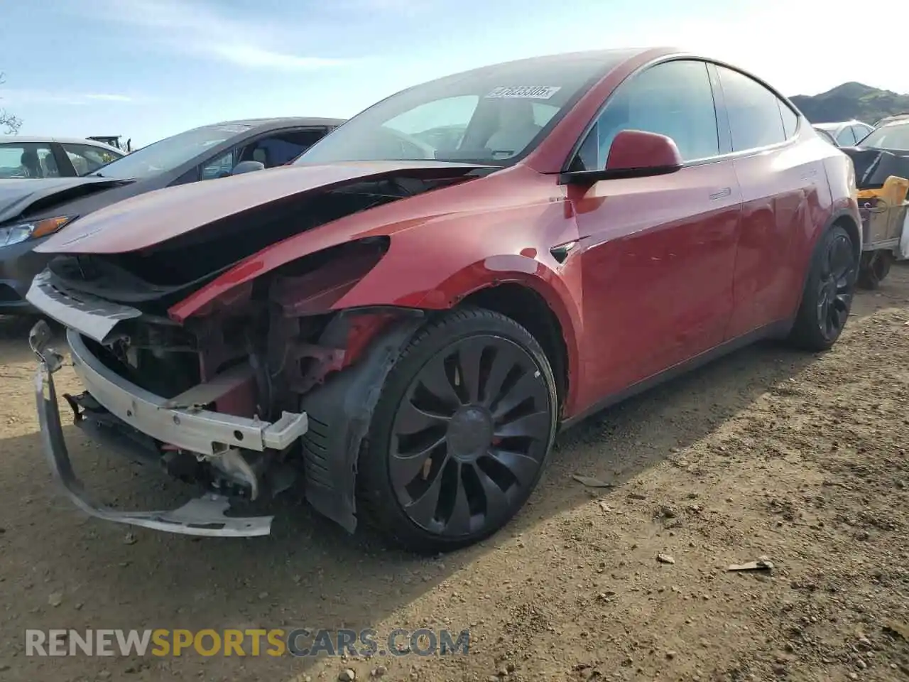 1 Photograph of a damaged car 7SAYGDEF3NF388906 TESLA MODEL Y 2022