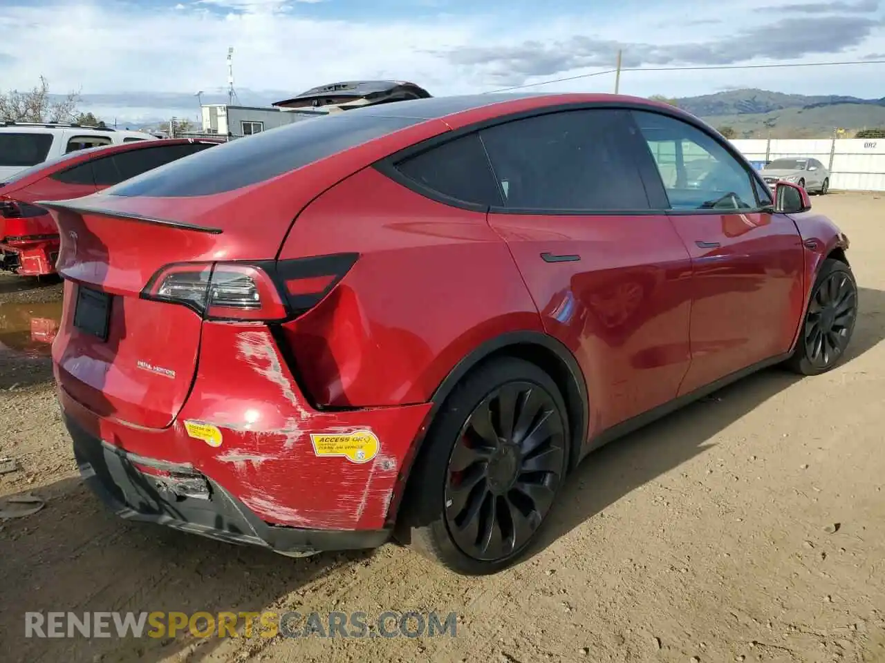 3 Photograph of a damaged car 7SAYGDEF3NF388906 TESLA MODEL Y 2022
