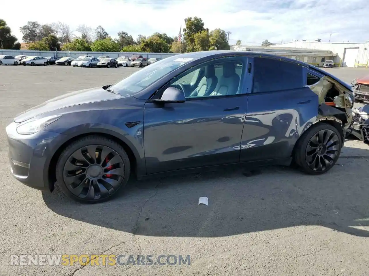1 Photograph of a damaged car 7SAYGDEF3NF405851 TESLA MODEL Y 2022