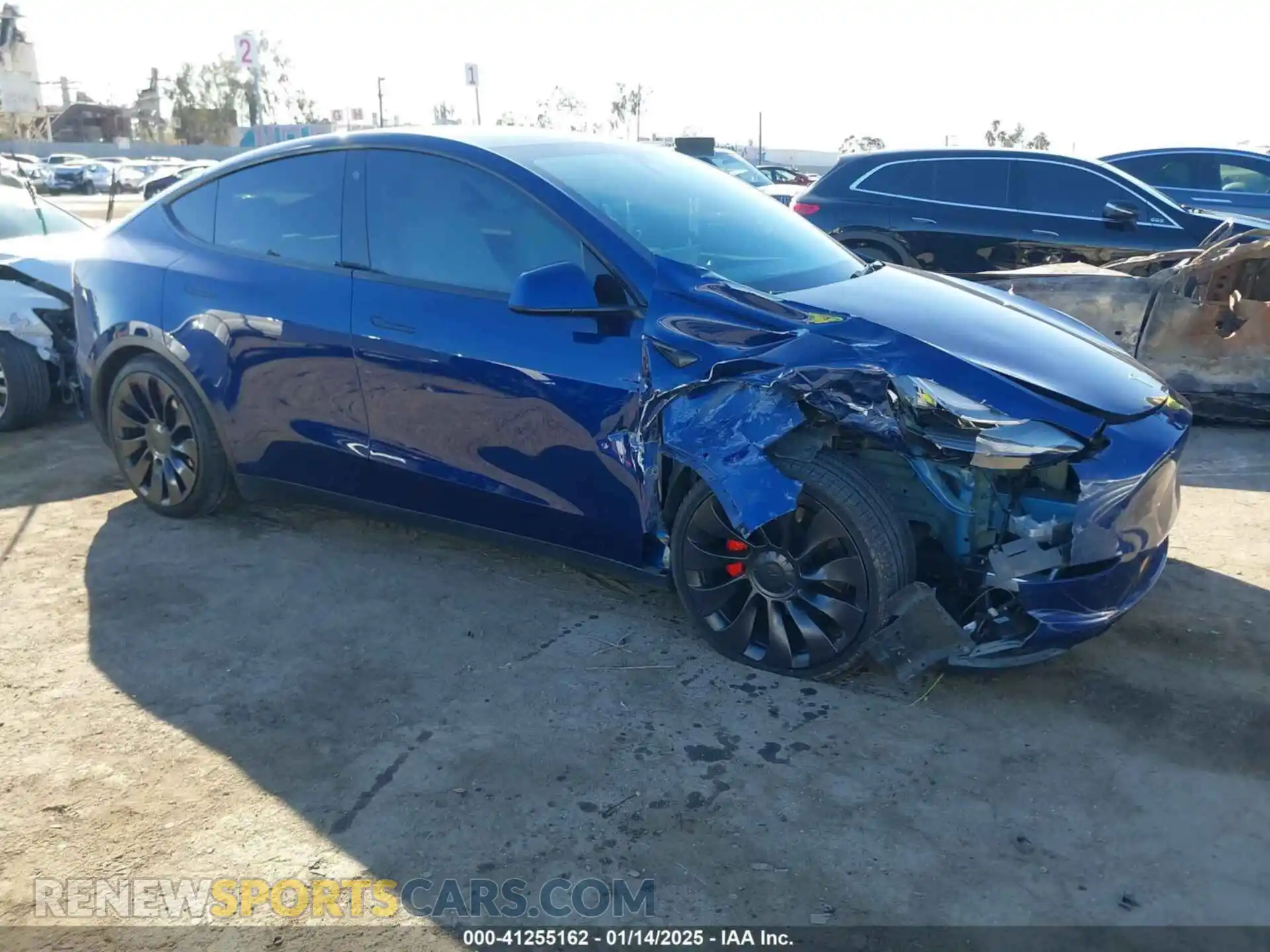 1 Photograph of a damaged car 7SAYGDEF3NF409494 TESLA MODEL Y 2022